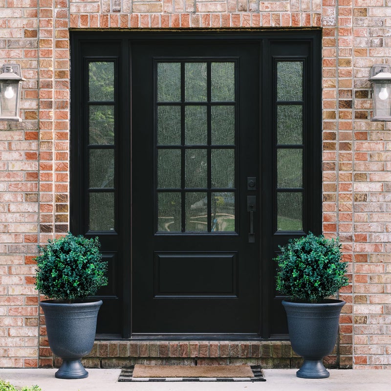 TRESIL BOTARO TRESIL Set of 2 - Pre-Potted 24" High Ball Shaped Boxwood Topiary- 16" Diameter - Plastic Pot - Image 2
